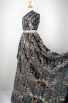VELOUR DE SOIE BRODE AVEC DE SEQUINS DE CHEZ ALDO BIANCHI
